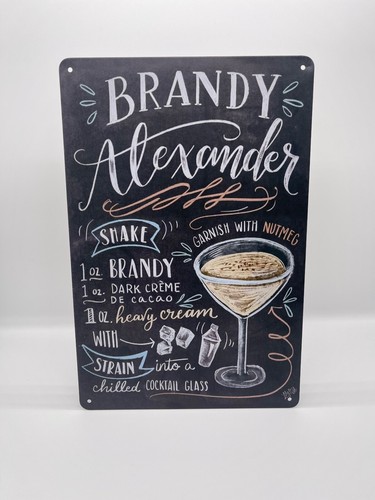 Blechschild cocktail brandy - blechschild,