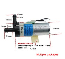 370 Selbstansaugende Membranpumpe Wasser Saug Druckpumpe 5V 6V 12V Geräuscharm