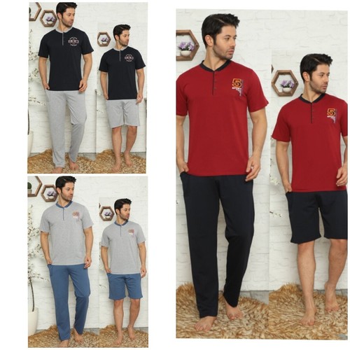 Herren pyjama schlafanzug - schlafanzug, +