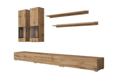 Wohnwand baros teilig 270 cm - wohnwand,