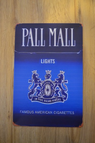 Pall mall blechschild - blechschild,