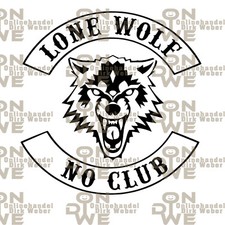 Aufkleber "Lone Wolf" klein