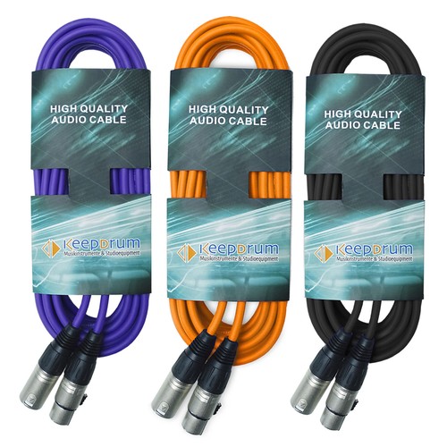 Keepdrum mikrofonkabel xlr 10m - mikrofonkabel,
