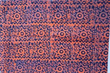 Handgemachter Batikstoff aus