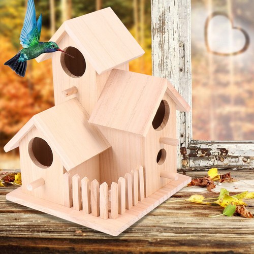 Three rooms wooden bird - rooms,
