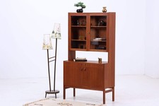 Vintage Teak Vitrine 60er Jahre | Mid Century Schrank Retro Regal Holz Aufbewahr