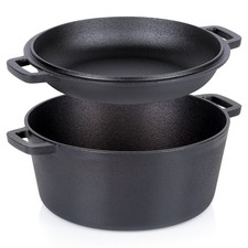 Topf mit Deckel aus Gusseisen