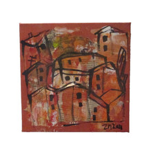 Italy collage with paper