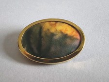 Vintage brosche seidenmalerei - brosche,