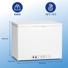 SMAD 191L Gefrierschrank Weiß