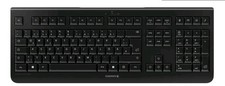 CHERRY KW 3000 Kabellos Tastatur QWERTZ Schwarz Flaches Design Verp. beschädigt