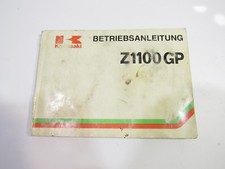 Bedienungsanleitung Betriebsanleitung Fahrerhandbuch Kawasaki Z1100GP ZX1100-A1