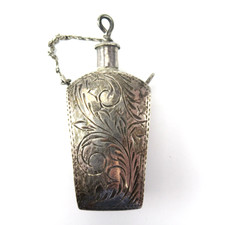 Schöner Parfumflakon aus 925er Sterling Silber Mini Perfume Bottle Silver