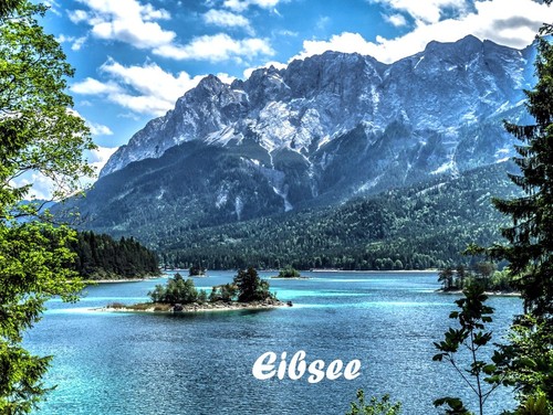 Kühlschrankmagnet eibsee - kühlschrankmagnet,