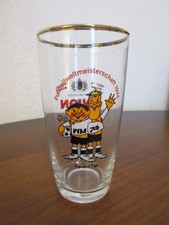 WM 1974 Tip Tap Maskottchen Bier Glas Union World Cup beer glass mascot Germany