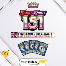 Pokemon - Scarlet & Violet 151 (Part 2) - English ?? Einzelkarten zur Auswahl