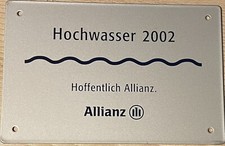 Versicherungsschild Hochwasser