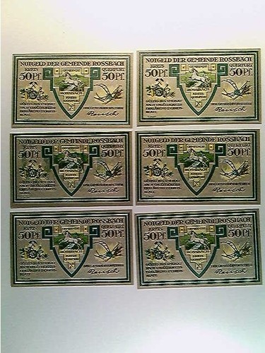 Notgeld rossbach kreis - rossbach,