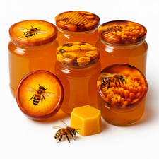 Twist Off Deckel 82mm Bienen Honig Glasdeckel Limitierte Serie Schraubdeckel