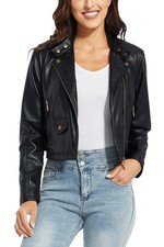 Damen Kunstlederjacke