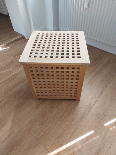 Beistelltisch würfel holz - beistelltisch,