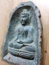 Buddha-Figur in echtem Stein – Spirituell & handgearbeitet - Meditativ & Zeitlos
