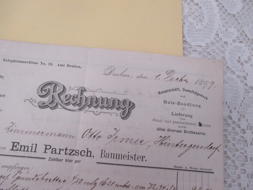 1899 baumeister emil partzsch - 1899,