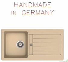 Granitspüle creme ab 45er Unterschrank 860 x 435 mm NEU Victory S-VEL 860.80