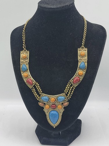 Vintage plastron halskette - plastron,