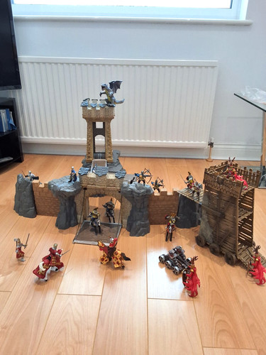 Schleich große burg mit - große,