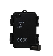 Krippenzubehör Batteriebox 3x AA mit USB, ON/OFF/TIMER, 10 cm Kabel