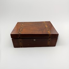 Antike Holz Schatulle mit