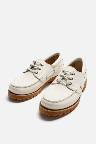 Zara herren leder deck - deck, shoes