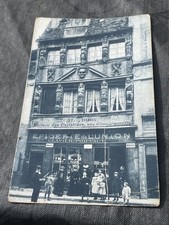 Sehr alte französische Postkarte mit Werbung und MAGGI Emailschilder ca. 14x9 cm