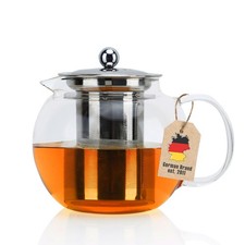 Teekanne mit Filter Glaskanne