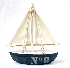 Segelschiff No8 Holz Textil