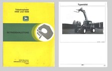 JOHN DEERE Teleskoplader 4400  4500  Betriebsanleitung Original 1995