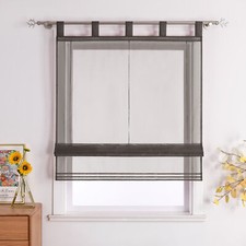 Transparente Raffrollo mit