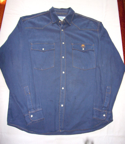Navy jeanshemd herren m - herren, gr.