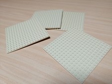 LEGO 4 Stück Bauplatten 16 x 16 Noppen beige TAN sandfarben / Platten