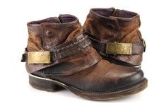 Airstep AS 98 Gr.39 Damen Stiefel  Stiefeletten Boots Leder  WIE NEU   K 350