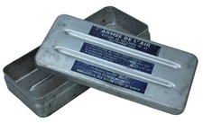 Luftwaffe 1965 Rettungsration IN-63 Aluminiumbox (Ref#H-532)