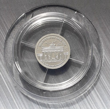 SmallestRutheniumClassics GHANA Cedi "BRANDENBURGER TOR" Ruthenium 2018 1/2 gr.