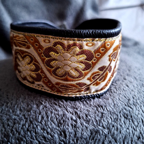 Halsband echt leder windhund - leder,