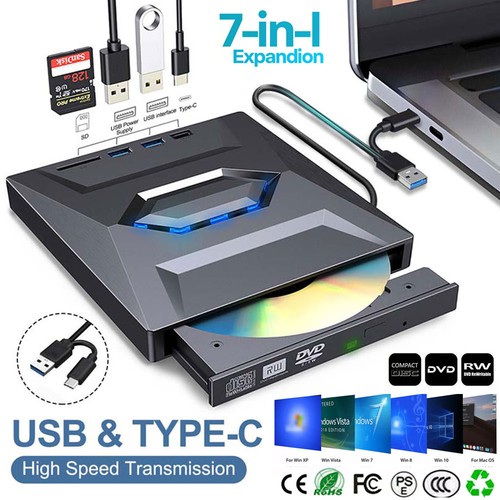 Usb type externes cd - type,