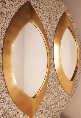 Wandspiegel groß oval - 2x, mit
