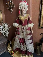 Viktorianisches / Venezianisches Kleid, Bordeaux, Cold, Creme, M, ohne Deko