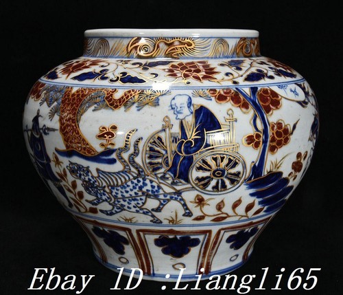 Old blue white porzellan - old,