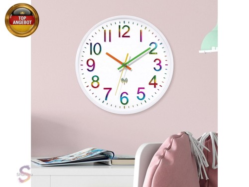 Kinder wanduhr funk lautlos - kinder,