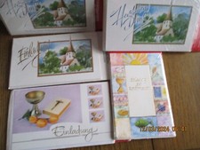 KONFIRMATION  Einladung = 16x, DANKE 6 x  im 5er  Pack =120 Karten